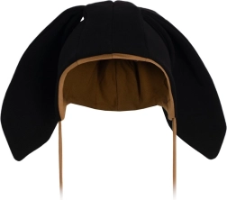 Baba pamut sapka fülecskékkel New Baby Favorite fekete 6–9 hónapos