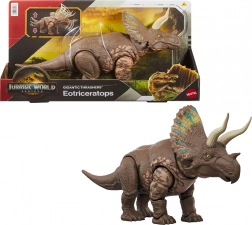 Eotriceratopsz figura JURASSIC WORLD Rebirth Gigantic Thrashers 32 cm