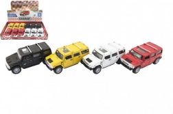 Fém autómodell Hummer H2 SUV Kinsmart 12 cm felhúzós visszahúzós meghajtással