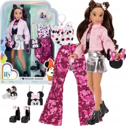 Disney ILY 4Ever divatbaba MINNIE MOUSE inspirációval kiegészítőkkel 30 cm