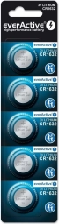 Lítium elem EverActive CR1632 - 5 darab bliszterben