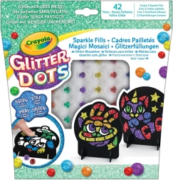 Crayola Glitter Dots mozaikos képkeretek – csillogó kreatív készlet gyerekeknek