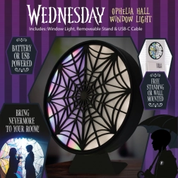 LED lámpa ablak Wednesday