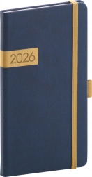 Zsebnaptár Twill 2026 kék-arany