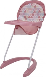magas etetőszék babáknak szívmotívummal