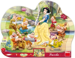 Hófehérke és a hét törpe puzzle, 25 darabos