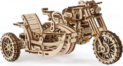 Ugears 3D puzzle motorkerékpár oldalkocsival – mechanikus fa modell
