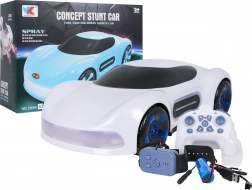 Füsthatású RC autó távirányítóval és karkórás vezérléssel – fehér