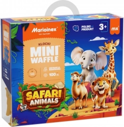 Építőkészlet Mini Waffle - Szafari Állatok 100 db