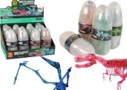 nyitható dinoszaurusz tojás kristályfigurákkal