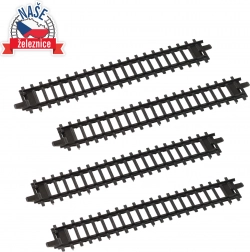 Egyenes sínek gyerekvonatokhoz – 4 darabos készlet