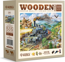 WOODEN CITY Fa puzzle vasút 505 darab