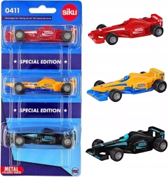 Siku 3 darabos fém Formula versenyautó készlet