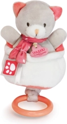 DOUDOU plüss zenélő cica 20 cm