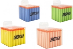 Pót puhaszivacs nyilak tapadókoronggal, 36 db hordozható dobozban