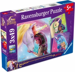 RAVENSBURGER 3×49 darabos puzzle – UNICORN ACADEMY (Egyszarvú Akadémia)