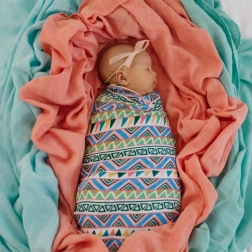 Tommy Lise biopamut muszlin pelenka Ethnic Festive 120 × 120 cm