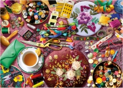 Puzzle Varrógép Asztal 2000 Darabos Educa