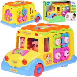 Vidám interaktív busz gyerekeknek