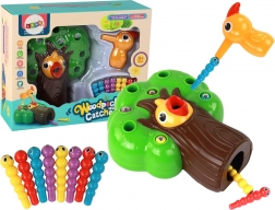 Mágneses ügyességi játék – fogd meg a kukacot és etesd meg a madárkát