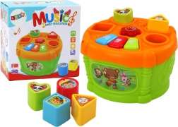 Interaktív Oktatási Műanyag Játék Dob Formájú