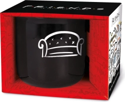 Barátok bögre fekete 410 ml