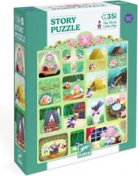 DJECO puzzle Három kismalac 35 darab