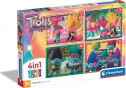 Puzzle 4 az 1-ben TROLL-OK SuperColor (12–24 darab) – CLEMENTONI