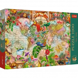 Trefl puzzle Tea Time: Antik világ térképe 1000 darab