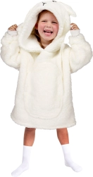 Meleg tévés kapucnis takaró pulóver gyerekeknek