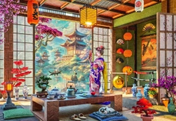 Bluebird puzzle japán teaszoba 1000 darab