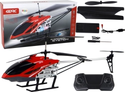 RC helikopter 70 cm piros, stabilizációval és LED-del
