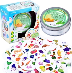 Gyors megfigyelős játék: gyümölcsök és zöldségek