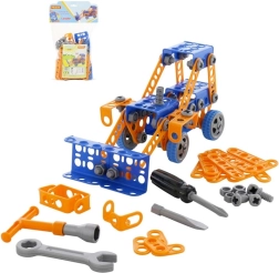 Építőkészlet fiatal mérnök traktor rakodóval