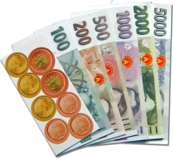 Játékpénz cseh korona