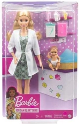 Barbie baba gyermekorvosként babával