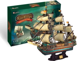 3D puzzle vitorláshajó San Felipe – 248 darab