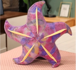 Plüss lila csillag – párna 45 cm