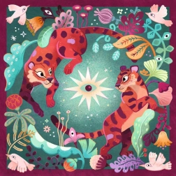 Ravensburger négyzet alakú puzzle Art & Soul: Állati álmok 756 darab