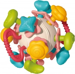 WOOPIE 4 az 1-ben puha csörgőlabda – érzékszervi játék és rágóka babáknak