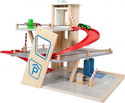 Small foot prémium fa parkoló lifttel és autómosóval