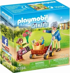 Playmobil nagymama járókerettel