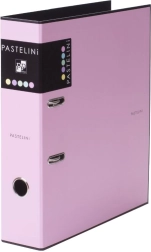 A4-es karos iratrendező 7 cm PASTELINI, pasztell rózsaszín