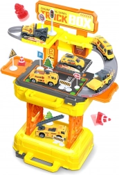 Építőipari Gépek Játékkészlet 2 az 1-ben Kofferban