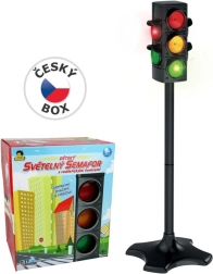 Akkumulátoros közlekedési lámpa valósághű funkciókkal