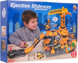 Építő készlet építkezés kisautókkal és kiegészítőkkel