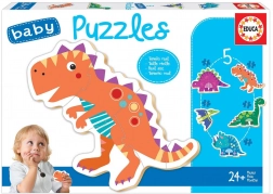 Educa baba puzzle dinoszauruszok 5v1