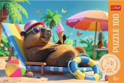 TREFL Relax kapibara stílusú puzzle 100 darabos 5+