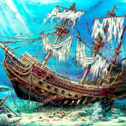 Hajótörött hajó puzzle 1500 darab