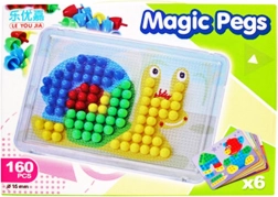 mozaikakészlet pöckökkel 240 db, 15 mm